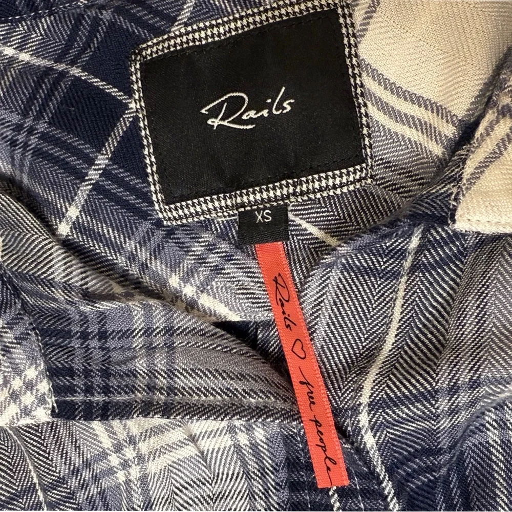 Rails x free people Longline Plaid Flannel Tunic